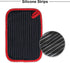 Hot Pads for Kitchen - Potholders Heat Resistant, Heavy Duty Pot Holders with Pockets, Set of 2, Black