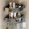 Voldra 2 Pack Corner Shower Shelves, Aluminum Stick On Showers Organizer, Modern