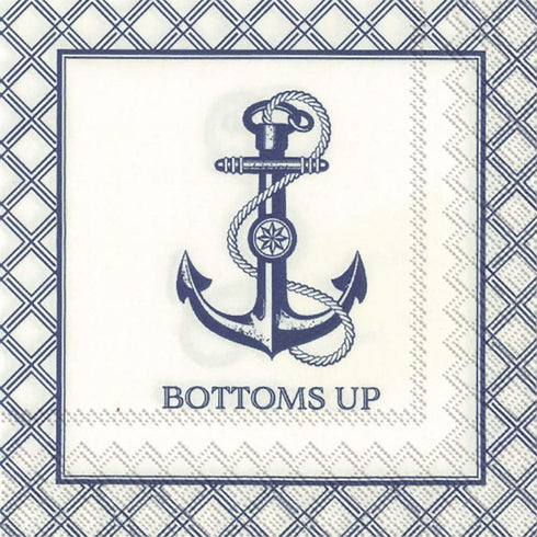 Boston International IHR Roseanne Beck Cocktail Beverage Paper Napkins, 5 x 5-Inches, 20 Count
