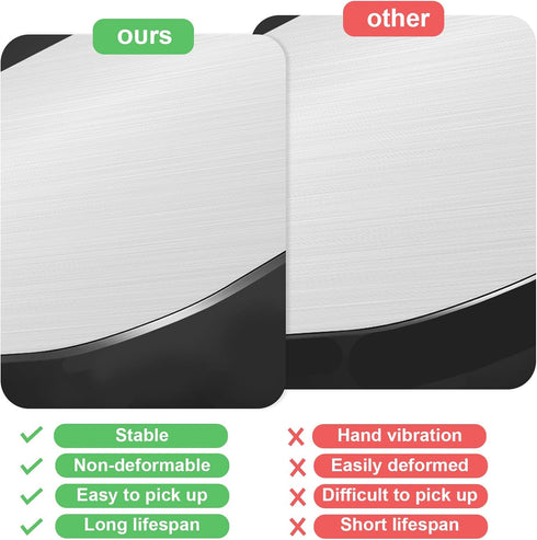 Liodss 304 Clean(L-14.57 9.45in) Stainless Steel Cutting board, Double Sided Metal Cutting Boards for Kitchen Meat
