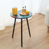 Outdoor Side Table Patio Side Tables for Outside End Tables Small Outdoor Table Round Patio Coffee Table Modern Metal