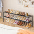 2 Closet LUKYTOWER Extra Long Shoe Rack Tier Shoe Storage Organizer Wide Stackable Shoe Organizer Racks