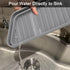 KindGa Refrigerator Drip Catcher Tray, Protector Ice and Water Dispenser Pan, Fridge Spills Water Pad Catch Basin for