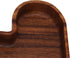 Pssopp Wooden Serving Platter, Heart Shape Smooth Textured Table Tray for Tea Food Snack Kitchen Utensils (14.5x14.5cm)