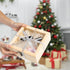 Unfinished Wooden Display Box with Glass Top, Small Hinged Lid Keepsake Storage Box for Jewelry and Home Decorations