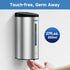 AIKE Wall-Mount Automatic Liquid Soap Dispenser, 27oz Large Capacity, Brushed Stainless Steel Finish