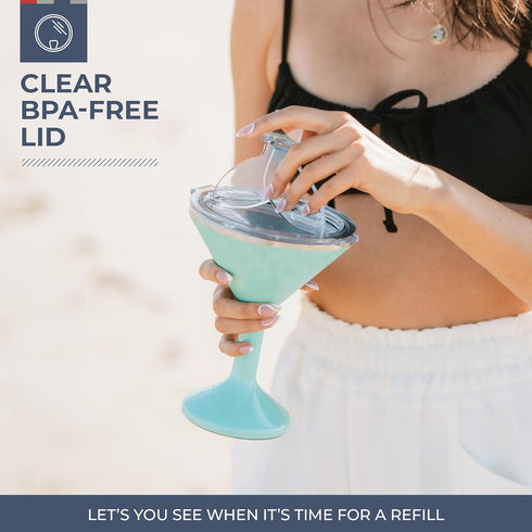 ORCA Tini 13oz Stainless Steel Martini Glass - Temperature Insulated Tumbler for Outdoor Parties