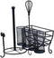 Mikasa Gourmet Basics Avilla Picnic Caddy, Antique Black Finish, Paper Plate Organizer
