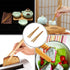 8 Pcs 7 Inch Bamboo Kitchen Utensil Tongs, Reusable Toast Tongs for Kimchi, Fruit, Tea