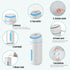 400ML Small Humidifiers for Bedroom Nightstand - USB Cool Mist Humidifier, Easy Clean Travel Mini Portable