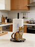 XYittkl Countertop, Countertop(1 Pack) Cat Paper Towel Holder Freestanding Paper Roll Holder, Easy One-Handed Tear