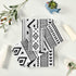 HATESAH Set Set 3 Piece,1 Towel,1 Towel,1 Bath Towels Soft Highly Absorbent Black White Native American Tribal Aztec