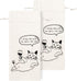 12.9 5.6 Inch Set 2 PurpleEssences Wine Gift Bag Reusable - Natural Cotton Linen Bottle Cover for Weddings