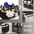 Wearable Cleaning Caddy, Supplies Organizer with Handle & Shoulder Straps for Housekeepers, Under Sink & Car Cleaning