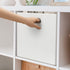 Posprica 11x11 Storage Cubes, Set of 4 Collapsible Storage Bins with Dual Handles for Closet Shelf Cabinet