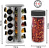 20 5-Year Countertop 3 oz Orii Jar Rotating Spice Rack with Spices Included & Free Spice Refill Program Stainless Steel