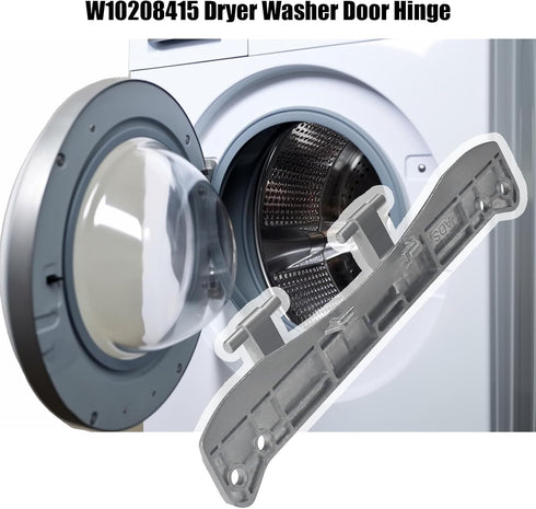 W10208415 Washer Door Hinge for Whirlpool Washing Machine and Dryer, Replaces WPW10208415 AP6017115