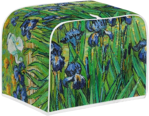 DISNIMO Irises Van Gogh Polyester Toaster Cover, 2 Slice, Kitchen Small Appliance Dust & Fingerprint Protection