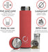 Pure Zen Tea Thermos with Infuser for Hot & Cold Infusions - 15oz Leakproof Travel Mug, Stainless Steel, Red