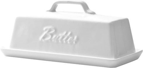 Bruntmor Ceramic Butter Dish With Lid. Butter Holder/ Tray/ Storage With Lid