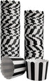 100 Pack Black and White Stripes Muffin Liners - Elegant Baking Cups for Cupcakes, Birthday Parties, Weddings