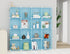 HOMIDEC 9-Cube Closet Organizer, Portable Storage Shelves for Clothes, Closet Organizer for Garment Racks, Wardrobe,