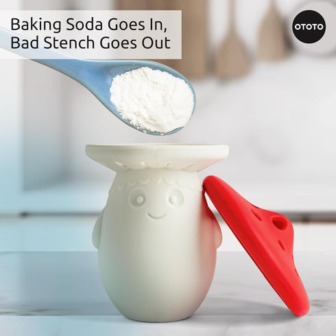 OTOTO Fridge Deodorizer, Baking Soda Odor Absorber for Refrigerator, Cute Kitchen Gift (Mushroom)