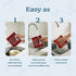 VONTP 4 Pack Swedish Dishcloths for Kitchen, Christmas Xmas Red Dish Rags Kitchen Dish Towels for Washing Dishes