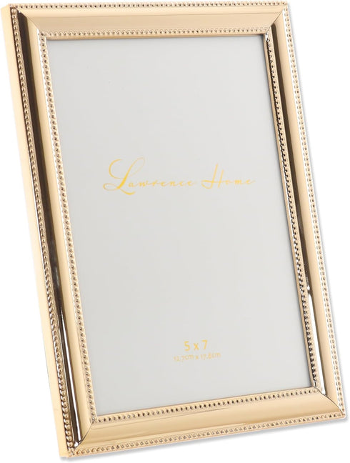 Lawrence Frames Classic Bead Frame - 5x7, Gold