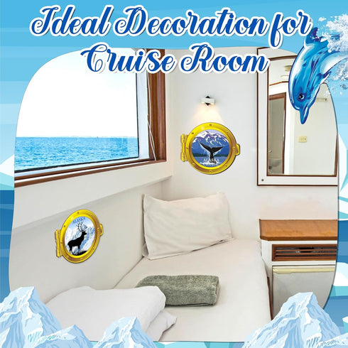 2 Pcs Alaska Cruise Door Decoration Magnets - Refrigerator Essentials for Cruise Ship Cabin Gift