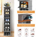 18 Entryway,Hallway,Closet, AFOORD Narrow Shoe Rack Tiers, Tall Skinny Shoe Organizer, Small Space and Vertical Shoe