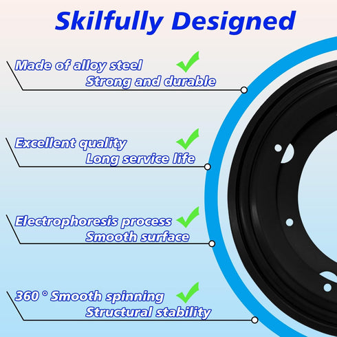 2 Packs 8'' 5/16''Thick Lazy Susan Hardware, Heavy Duty Turntable Bearing Swivel Pate for Rotating Table, Book Case