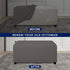 PureFit Super Stretch Soft Form Fit Ottoman Cover Rectangle - Ottoman Slipcovers for Foot Stool & Folding Storage