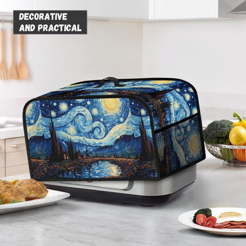Starry Night Slow Cooker Cover Slow Cooker Cover with Mesh Pocket and Top Handle Small Appliance Cover Home Decor Kitchen Accessories by Hudotybom