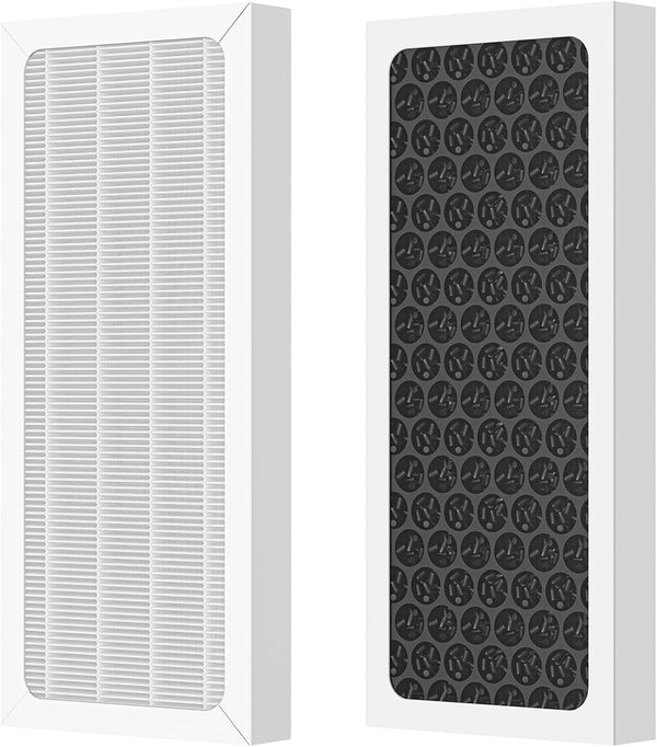 2 Pack Upgraded 3-in-1 True HEPA Filter for Hamilton Beach 04383, 04384, 04386A, 04385, Replace Part#990051000