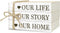 Ycyfckdr Decorative Books For Home Decor, Rustic Wood Book Stack For Table Decor,