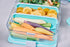 PackIt Mod Lunch Bento Food Storage Container - Steel Gray, Shatterproof Base, Leak-Resistant Dividers