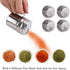 Accmor 5oz Salt and Pepper Shakers with Adjustable Pour Holes, Stainless Steel Dredge Shaker for Seasoning Spices