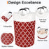 Large Collapsible Laundry Basket, 115L Waterproof Hamper Bag with Handles for College Dorm, Family, Red