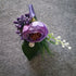 6 Pieces Groom Boutonniere - Light Purple Wedding Flowers Party Decoration