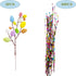 VSHZXFH 33pcs Artificial Spring Floral Stems Spray Vine with Pastel Eggs and Berries - Table Centerpiece Twig Branches