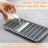 2 10-1 oz Eaasty Pieces Breastmilk Storage Container Baby Food Milk Silicone Freezer Trays with Lid Breastmilk Freezer