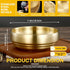 7.3In Gold Large Stainless Steel Soup Bowl, 35OZ Double Walled Sashimi Dish, Unbreakable Serving Bowl Rice Bowls Soup Bowl Salad Bowl Noodle Bowl for Restaurant, Home (1) by Roucerlin