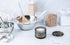 KooK Glass Salt Cellar with Lid, Embossed Pressed Glass Storage Container for Coffee, Sugar, Spices, 10 oz