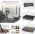16 32 Closet, 37.7x 23.6x 5.9 inch, MXBUBS16P2 Onlyeasy Sturdy Under Bed Shoe Storage Organizer with Handles and Clear