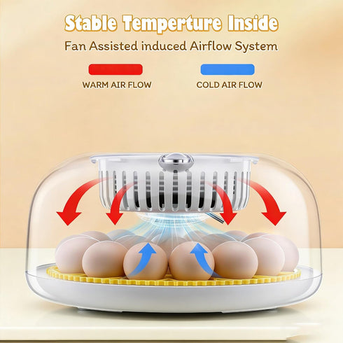 18 Sailnovo Eggs Incubator for Hatching Eggs with Automatic Egg Turning, Humidity Level Display, Egg Candler, Hatch