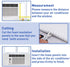 YoleShy Window Air Conditioner Side Panels, Foam Insulation Kit for AC Units, Pack of 2, 17 X 9 X 1 inch, White