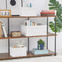 Vagusicc Set of 3 Wicker Storage Baskets, Hand-woven Decorative Rectangle Bins with Handles for Organizing, White