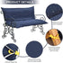 RJGKXE (47"W 40"D 4"T, Three Seat Swing Replacement Cushions Only Cover, Anti-Slip Tie Rope Design Bench Cushions Cover