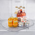 Square Lazy Susan Organizer for Refrigerator, 360° Rotate Rectangle Turntable Storage for Fridge and Pantry